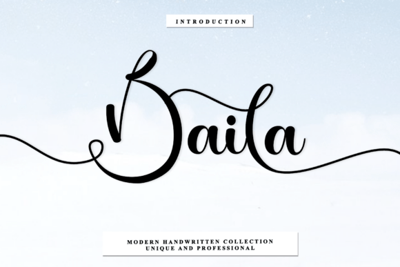 Baila: The Handwritten Font for Timeless Design