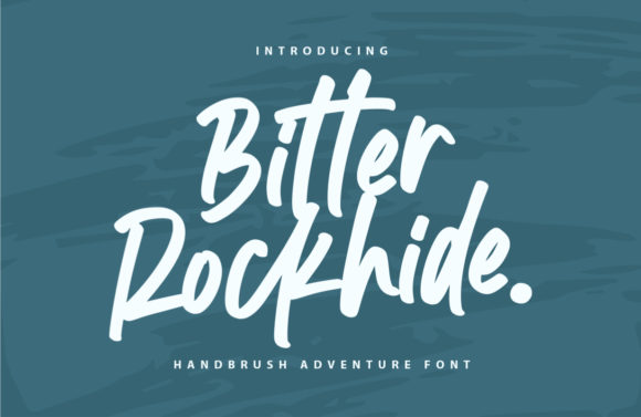 Bitter Rockhide: The Handwritten Font with Casual Charm