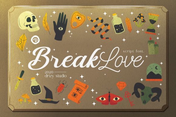 BreakLove: Elevate Your Designs with Bold Handwritten Typography