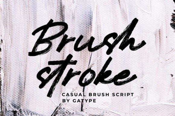 Brushstroke: Elevate Your Visual Design with Textured Typography