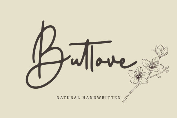 Butlove: A Sweet Handwritten Font for Modern Design