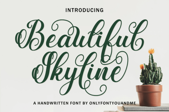 Elevate Your Designs with the Beautiful Skyline Font