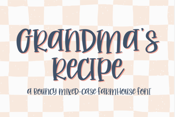 Grandma's Recipe: The Handwritten Font for Authentic Branding