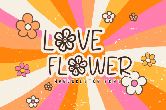 Love Flower: A Handwritten Font for Creative Design