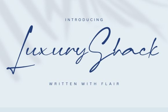LuxuryShack: Elevate Your Designs with Sophisticated Typography
