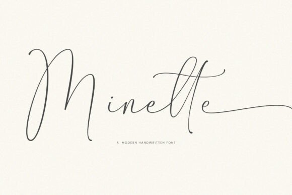 Minette: Crafting Elegance with a Modern Handwritten Font