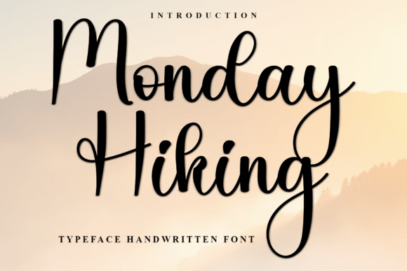Monday Hiking: A Festive Typeface for Enchanting Designs