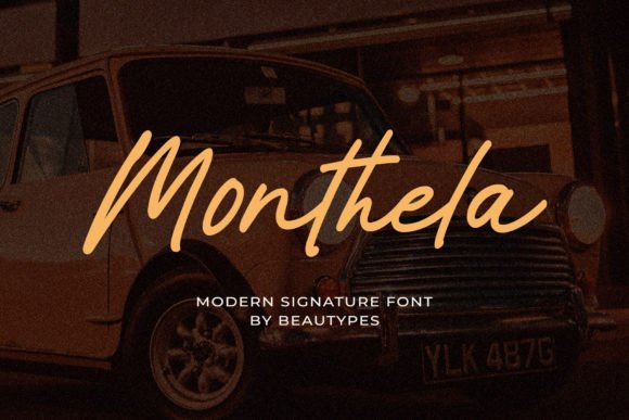 Monthela: A Modern Handwritten Font for Elegant Design
