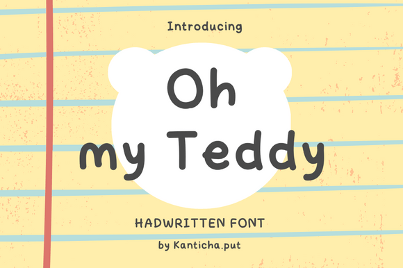 Oh My Teddy: A Handwritten Font for Creative Projects