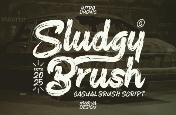 Sludgy Brush: Bold Typography for Impactful Design