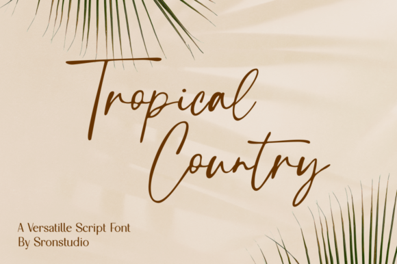 Tropical Country: A Stylish Handwritten Font for Modern Design